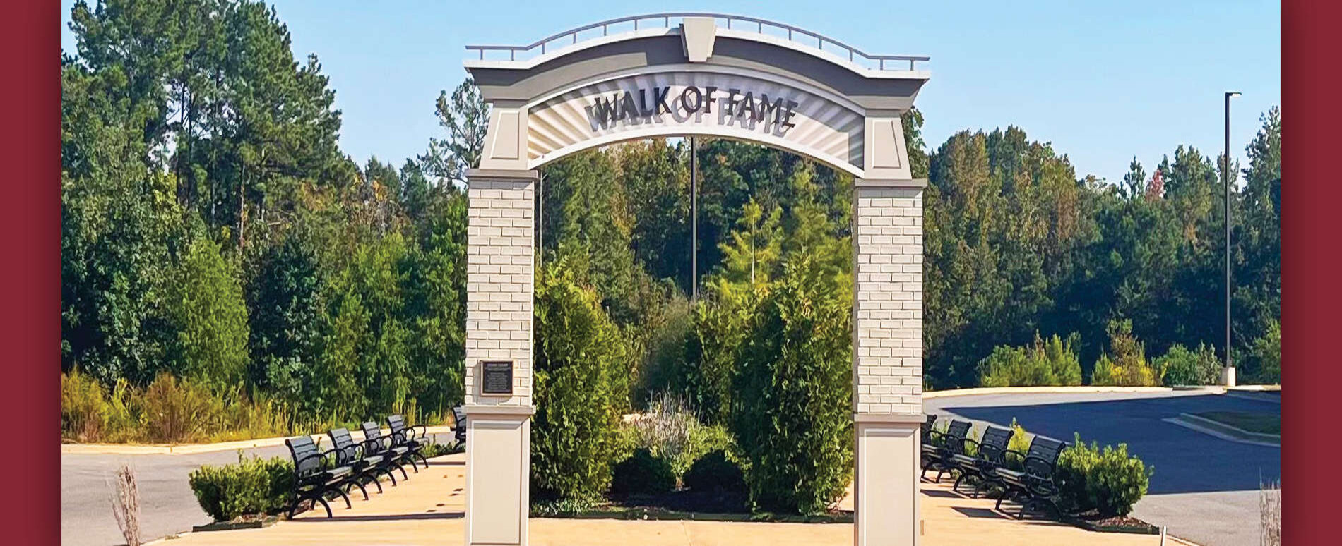 Brick Archway with Walk of Fame letters